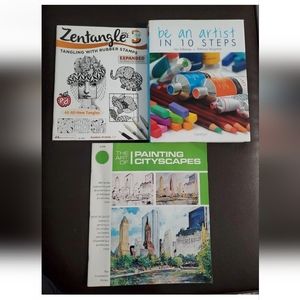 :*3 how to draw art books Be an Artist in 10 Steps zentangle the art of painting